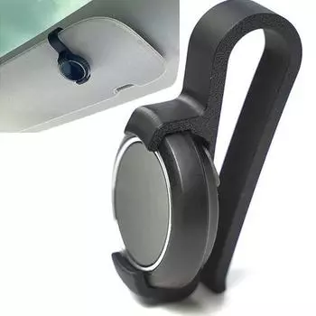 Держатель солнцезащитного козырька Легкое выдвижное крепление Надежная посадка Устойчивый к ультрафиолетовому излучению и виброустойчивому монтажному зажиму для второго водителя Ooono No1 чёрный