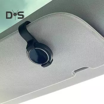 Держатель солнцезащитного козырька Легкое выдвижное крепление Надежная посадка Устойчивый к ультрафиолетовому излучению и виброустойчивому монтажному зажиму для второго водителя Ooono No1 чёрный