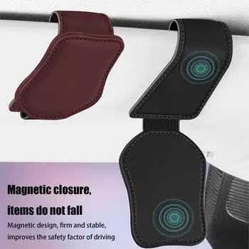 Держатель солнцезащитных очков для автомобильного козырька, зажимы для солнцезащитных очков, держатель для очков, зажим для очков разного размера, зажим для билетной карточки в машину