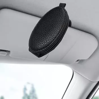 Держатель солнцезащитных очков для автомобильного козырька, модный зажим для очков в салоне автомобиля, черный