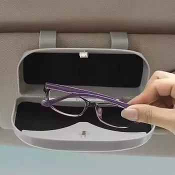 Держатель солнцезащитных очков для автомобильных солнцезащитных козырьков, многофункциональный автомобильный футляр для очков, портативный держатель солнцезащитных очков, аксессуары для автомобильных козырьков Caes