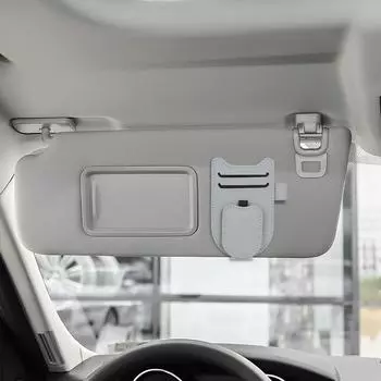 Держатель солнцезащитных очков для козырька, зажим для очков, вешалка для очков для автомобиля, модный магнитный зажим для козырька автомобиля, кожаный держатель для солнцезащитных очков для автомобиля