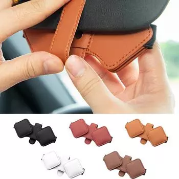 Держатель солнцезащитных очков на автомобильный козырек, держатель для очков, держатель для хранения билетов и карточек, зажим для очков для автомобилей, внедорожников красный