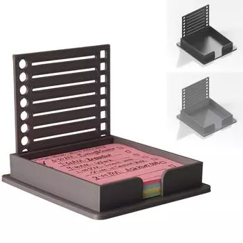 Держатель, совместимый с блокнотами, диспенсер для липких листов с трафаретом, органайзер для блокнотов с шаблоном для рисования линейных блоков One Size чёрный