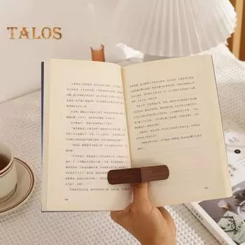 Держатель страницы книги Гладкий край без заусенцев Компактный размер Многоразовое кольцо для большого пальца Держатель страницы книги Закладка Канцелярские аксессуары хаки