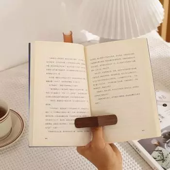 Держатель страницы книги Гладкий край Свободный большой палец Компактный размер Многоразовое кольцо с заусенцами Страница книги хаки