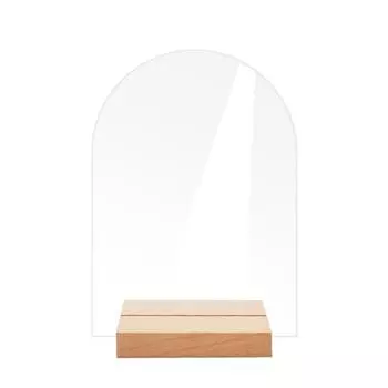 Держатель таблички для стола, табличка для стола, деревянная, 1 комплект, пустая, прозрачная BT055