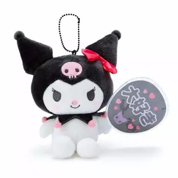 Держатель талисмана Sanrio Kuromi держит веер (Наслаждайтесь идолом)