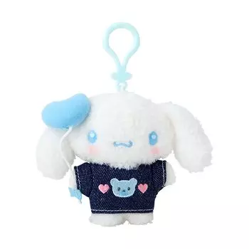 Держатель талисмана Санрио (Заплатка из денима) Плюшевый брелок Cinnamoroll 182591