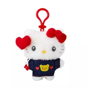 Держатель талисмана Санрио (Заплатка из денима) Плюшевый брелок Hello Kitty 181757