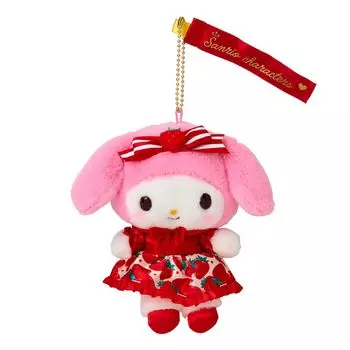Держатель талисмана Shimbun 50th My Melody Ages Toy Strap 839001 [Sanrio] (Годовщина Ичиго) Полиэстер/Нейлон/Сталь 6+