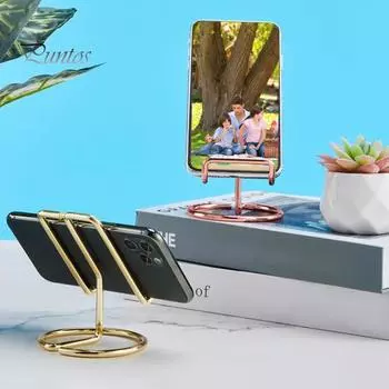 Держатель телефона, большой, несущий нагрузку, гальванический утюг, художественный, простой стиль, подставка для планшета и телефона для дома золотистый