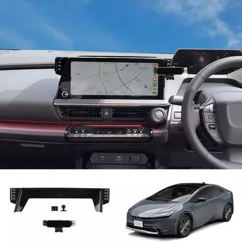 Держатель телефона из АБС-пластика подходит для использования с 8-дюймовыми экранами для Toyota Prius 60 2023 12,3-дюймовый V1V7 Low profile-one size