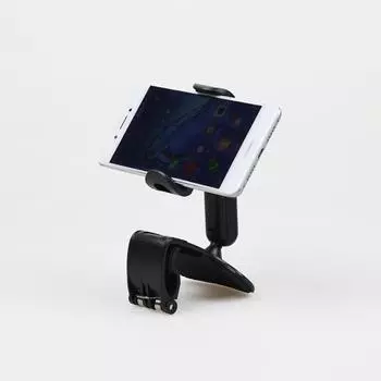 Держатель телефона на приборную панель автомобиля, держатель для мобильного телефона на солнцезащитный козырек из АБС-пластика, зеркало заднего вида, поддержка телефона, вращающиеся на 360 градусов, аксессуары