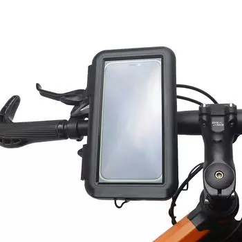 Держатель телефона на руль для сотового телефона до 6,8 дюймов, зарезервированный порт USB для зарядки, чехол для телефона, вращающаяся на 360 градусов подставка