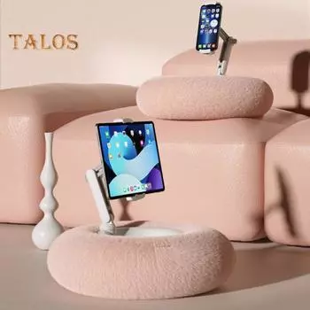 Держатель телефона с подушкой, регулируемый угол наклона, подставка для планшета с пушистой чашей, многофункциональная подушка для телефона, крепление для кровати, дивана, автомобиля розовый