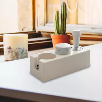 Держатель темпера для кофе и держатель фильтра, станция для утрамбовки, аксессуары для кофемашины для эспрессо White