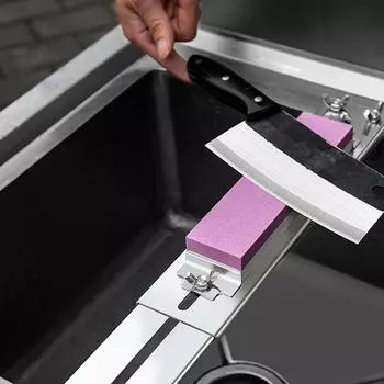 Держатель точильного камня из нержавеющей стали Держатель точильного камня Кронштейн для фиксации основания точильного камня серебряный