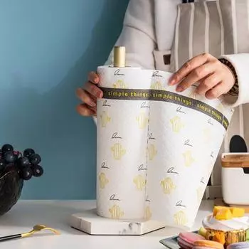 Держатель туалетной бумаги Гладкая поверхность Компактное основание с мраморным принтом Держатель рулона туалетной бумаги для дома