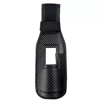 Держатель удилища для рыбалки на поясе Langan, кобура для удилища на поясе из ПВХ в углеродном стиле lifactlab. чёрный