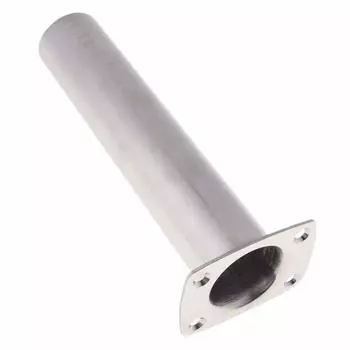 Держатель удилища KESOTO для удочки из нержавеющей стали, удочка для лодок, 90 градусов, прямая лодка, простая в использовании, 1 шт., лодки, подставка, сталь, держатель, подставка, градусы, серебряный