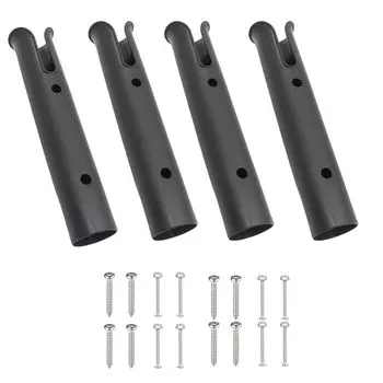 Держатель удилища Senfuu, рыболовная лодка, охладитель, прочный, с набором из 4 винтов (Черный, Одиночный) чёрный