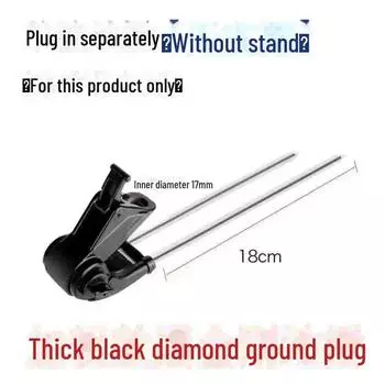 Держатель удочек Black King Kong двойного назначения с кронштейном-башней и заземляющим контактом, телескопическая конструкция.