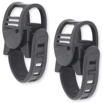 Держатель удочки CHASO, автомобильный держатель для удочки, зажим для удочки, резиновая лента, потолочное хранение удочки, наружный велосипедный фонарь, фиксированный набор из 2 шт. чёрный