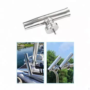 Держатель удочки для лодки с зажимом для яхты из нержавеющей стали с морскими сливными отверстиями