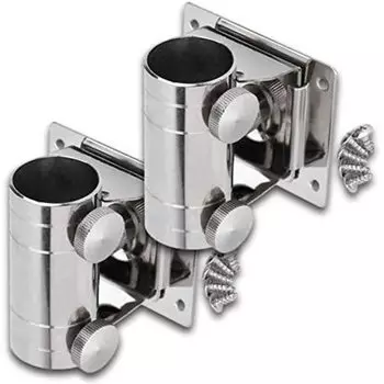 Держатель удочки из 2 предметов, подставка для удочки, подставка для удочки, подставка для зонта, держатель удочки, охлаждающая коробка, удочка, удочка [RioSole] серебряный