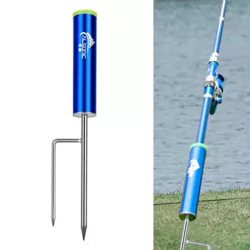 Держатель удочки, подставка для наземной поддержки, портативная прочная удочка для синий