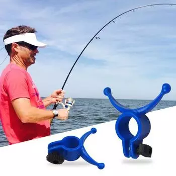 Держатель удочки, простой в эксплуатации, противоскользящий пластиковый кронштейн для удочки на открытом воздухе, рыболовные инструменты S