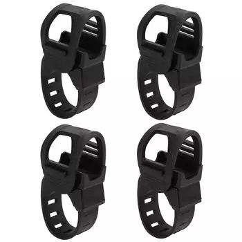 Держатель удочки Selinear, автомобильный, набор из 4 резиновых удочек, ремень для крепления на потолке, фиксированный автомобильный велосипедный фонарь, фиксированный держатель для удочки, переносной внутри автомобиля чёрный