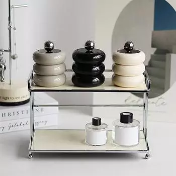 Держатель ватного тампона Практичный многофункциональный полимерный пуховый шарик для ежедневного использования Triple Layer