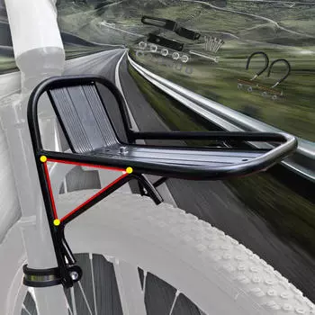 Держатель велосипедной вилки, быстроразъемное крепление из алюминиевого сплава, фиксированное переднее крепление