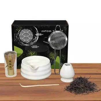 Держатель венчика для матча, натуральный, безопасный, 5 предметов, набор для матча, профессиональный набор венчиков для матча, набор для матча для любителей матча, новичков, семьи розовый