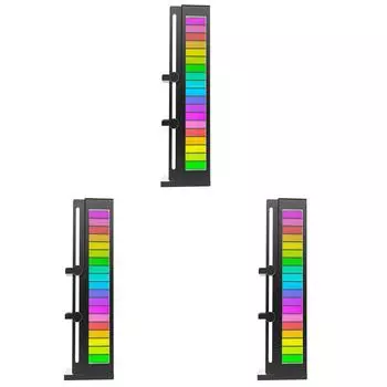 Держатель видеокарты 5 В 3-контактный ARGB Sync, регулируемый вертикальный кронштейн для графического процессора (черный)