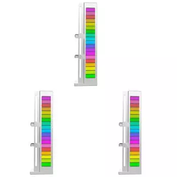 Держатель видеокарты 5 В 3-контактный ARGB Sync, регулируемый вертикальный кронштейн для графического процессора (Серебряный)