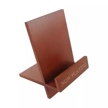 Держатель виниловых пластинок, стойка для хранения из ретро-дерева, органайзер для хранения виниловых альбомов, журналов, книг, CD-альбомов коричневый