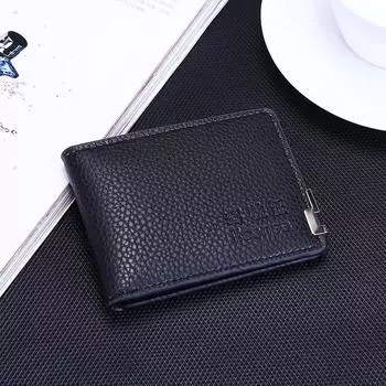 Держатель водительского удостоверения из натуральной кожи, многофункциональный держатель водительского удостоверения и документов на транспортное средство, ультратонкий держатель для карт и кошелек для удостоверения личности 8.5*11.1cm чёрный