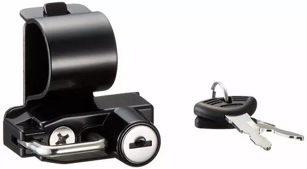 Держатель замка для мотоциклетного шлема Kijima, черный, общего назначения Rebel 250 HONDA 28,6 мм [совместим с 2020 и т. д.] 303-1597 чёрный