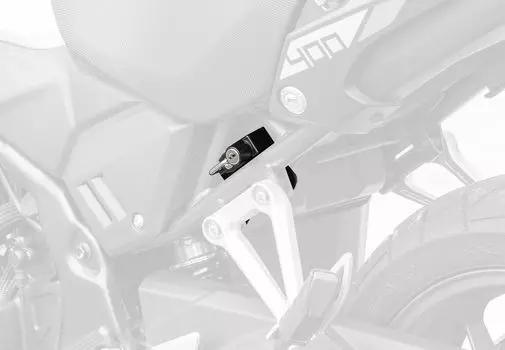 Держатель замка для мотоциклетного шлема Kijima, стальной, черный, NX400 ( 24-/8BL-NC65) 303-1621 чёрный