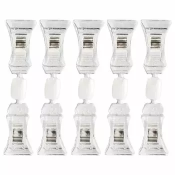 Держатель зажима lingzaling для POP с обоих концов, общая длина 97 мм, цены, зажимы, соединение, прозрачный, (Набор 5)