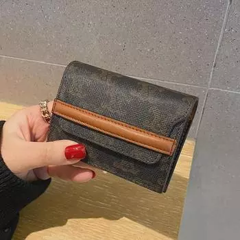 Держатель женской карты 2025 года: Стильный кошелек Arc de Triomphe с несколькими отделениями, высококачественный дизайн с защитой от размагничивания.