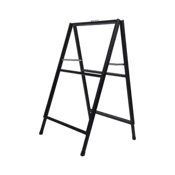 Держатель знака в рамке, складной держатель знака, держатель для сэндвич-панелей на открытом воздухе, двухсторонняя стойка для вывесок на тротуаре для деловых мероприятий