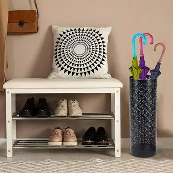 Держатель зонта для прихожей, металлическая круглая стойка для зонта, домашняя необходимая вещь, зонт для крыльца, входа в офис общежития белый