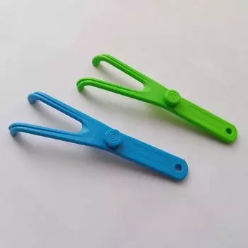 Держатель зубной нити Гигиена полости рта Держатель зубочистки Очиститель межзубных промежутков синий