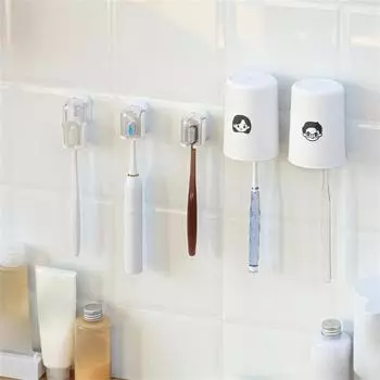 Держатель зубной щетки Беспыльный Инновационный незаменимый предмет для дома Пыленепроницаемый держатель зубной щетки Стильный дизайн Настенный монтаж