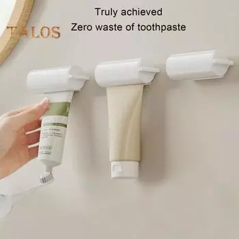 Держатель зубной щетки с выдавливателем зубной пасты, съемный, легко устанавливаемый, настенный держатель электрической зубной щетки с пылезащитным чехлом A