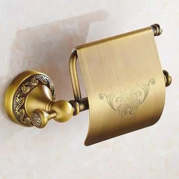 Держатели для бумаги из цельной латуни, античная бронза, держатель для рулонов полотенец, настенная вешалка для бумаги, аксессуары для ванной комнаты, держатель для бумажных салфеток 3708F